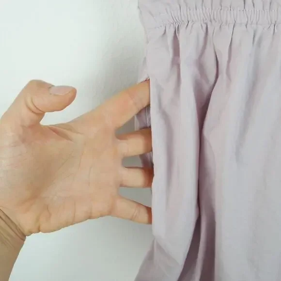 Sea New York Emmet Midi Dress XL Pastel Purple Cotton Bubble Hem Cottagecore - Picture 5 of 7